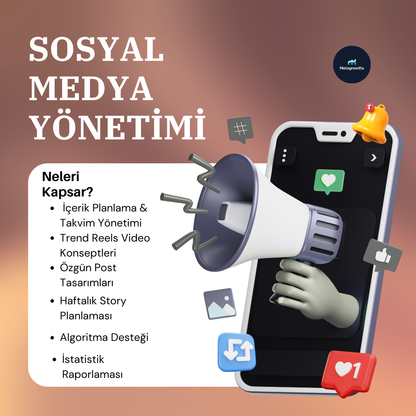 1 Aylık Sosyal Medya Yönetimi Paketi